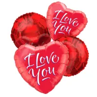 4pcs I Love You Mylar Balloon