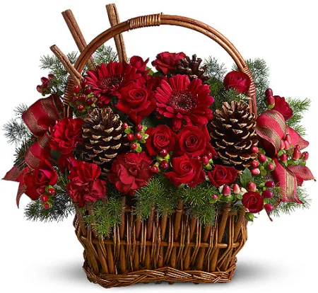 ​Christmas Flowers Basket Send to Philippines