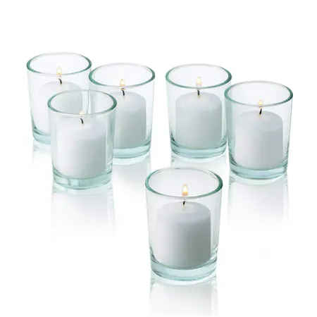 send 6pcs plain white candle in a glass to philippines