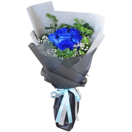 send 6 blue ecuadorian roses bouquet to philippines