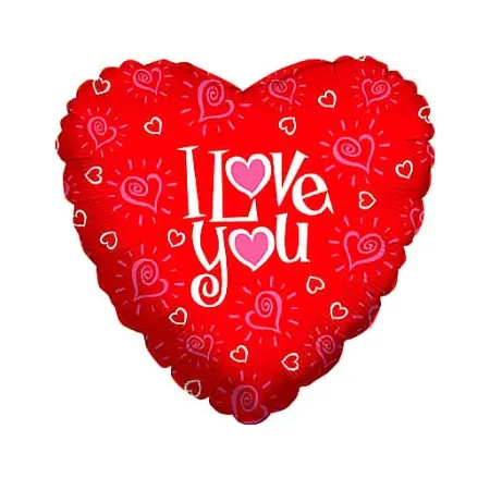 1pcs I Love You Mylar Balloon