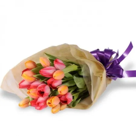 12 mixed color tulip in bouquet to philippines