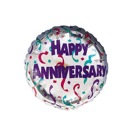 1 Pcs Anniversary Mylar Balloon