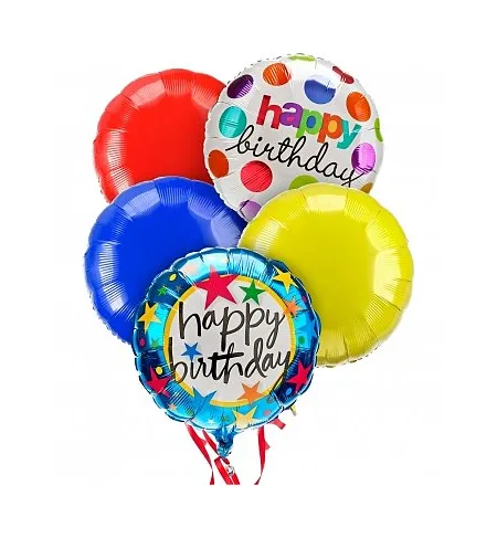 5 pcs Birthday Mylar Balloon